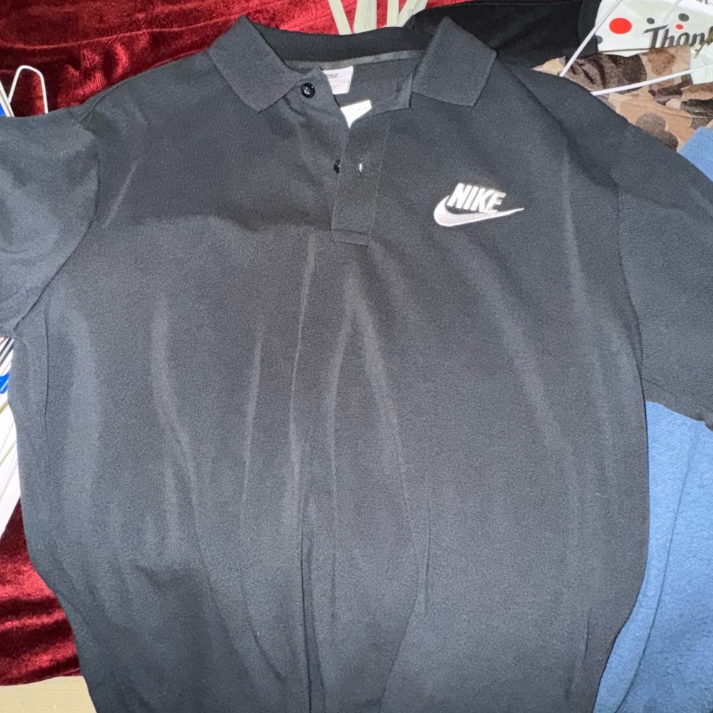 Nike Black Polo Shirt Athletic Style